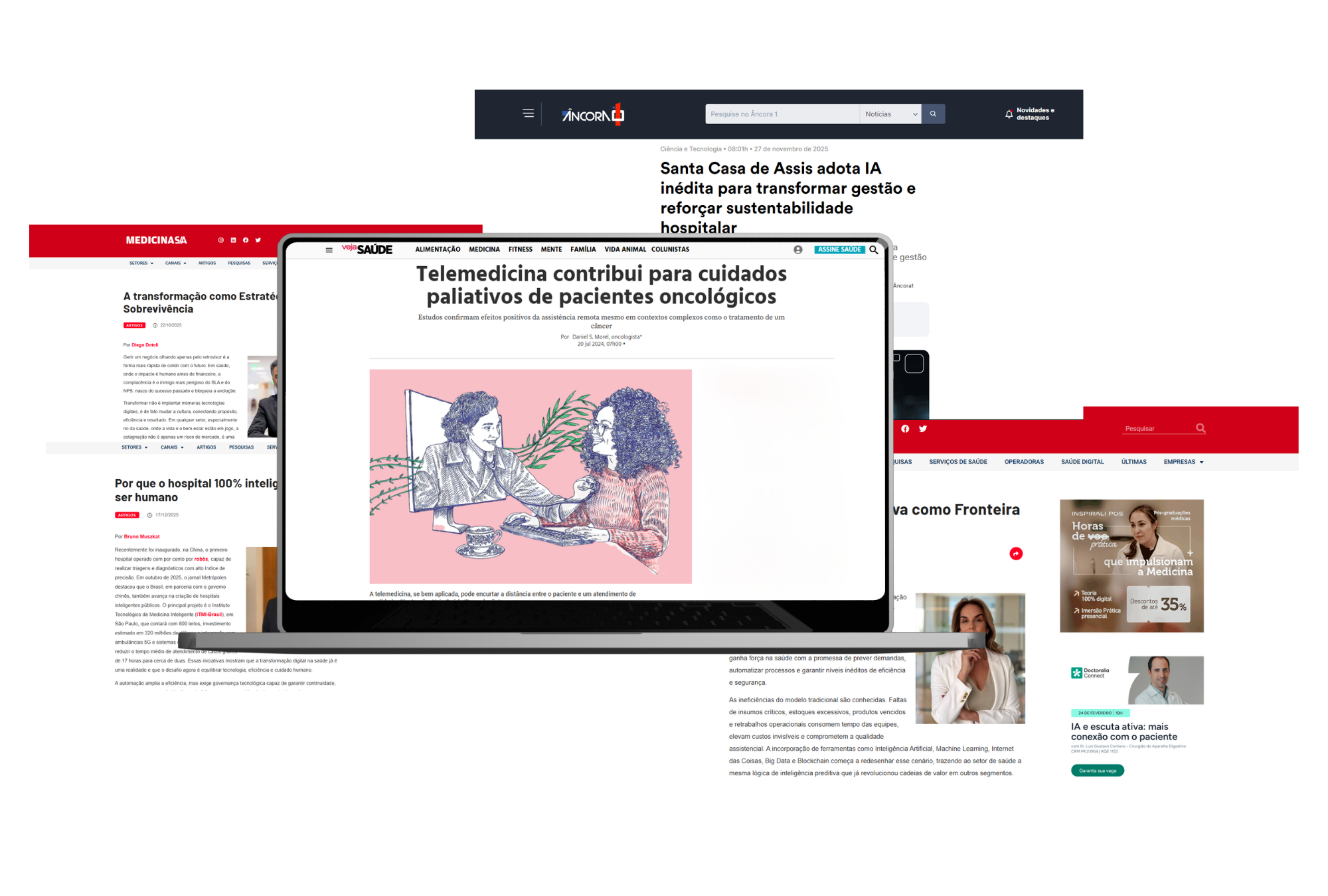 Autoridade na mídia e presença nacional